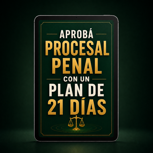 APROBÁ PROCESAL PENAL CON UN PLAN DE 21 DÍAS